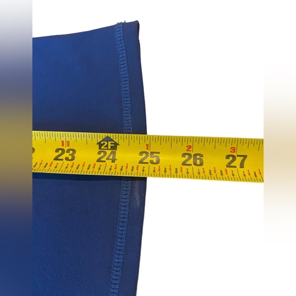 BADGLEY MISCHKA Sport Navy Metallic Linear Tank Top, Size M - Picture 7 of 7